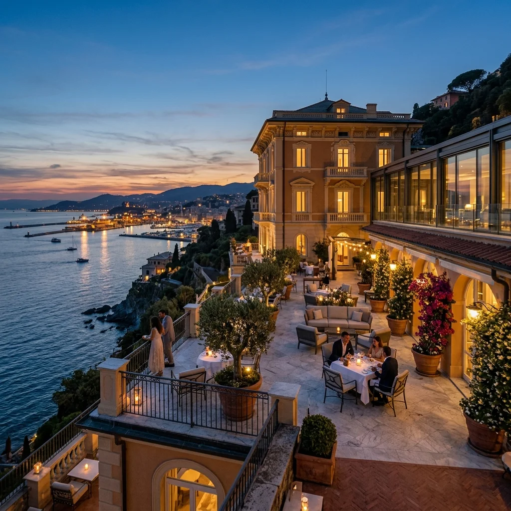 Hotel exclusivo en la costa de Génova
